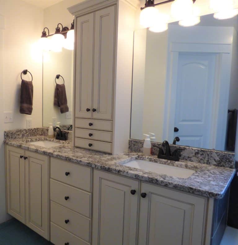 custom cabinets in bathroom