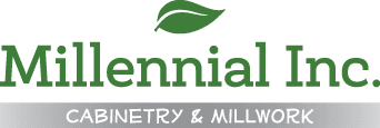 full logo for Millennial Inc. Cabinetry & Millwork