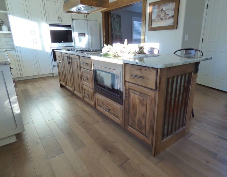 brown wooden cabinets